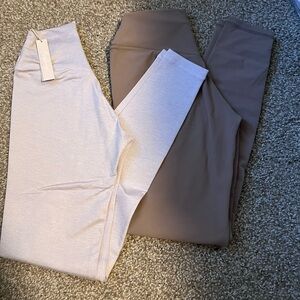 BuffBunny leggings  in lavender  and Brown